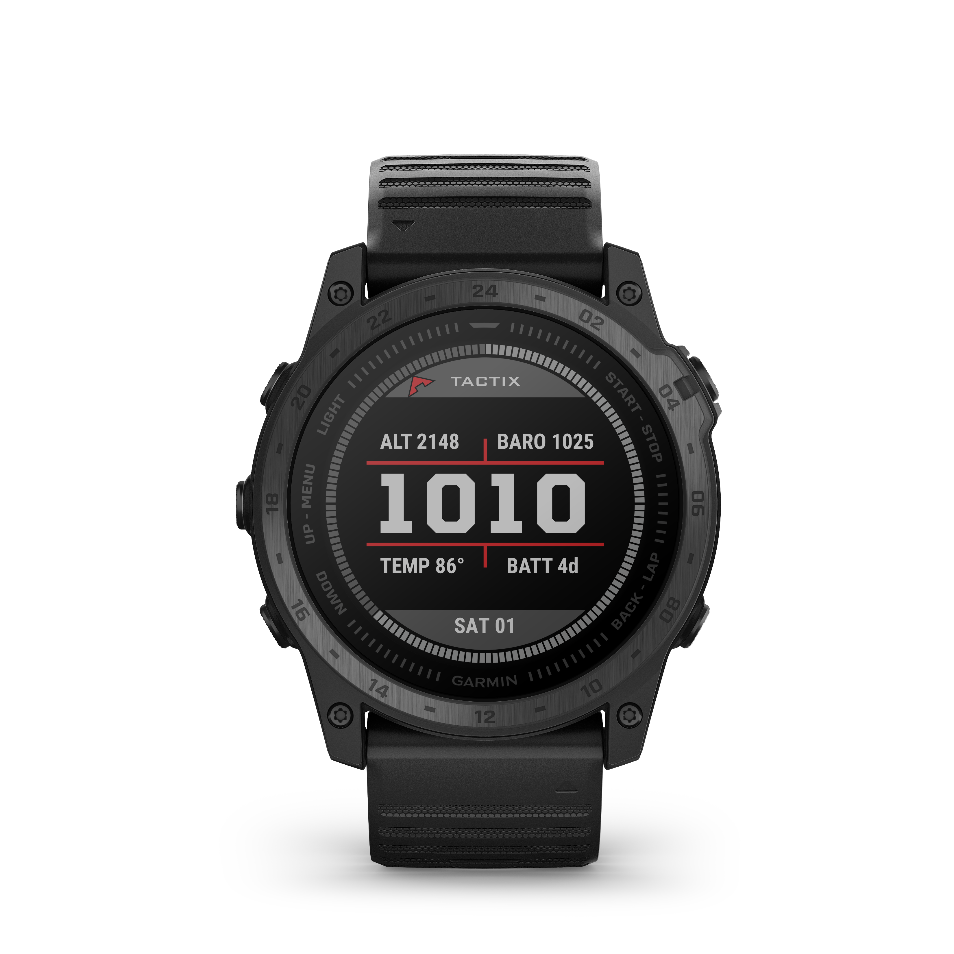 Black Garmin watch with burnd